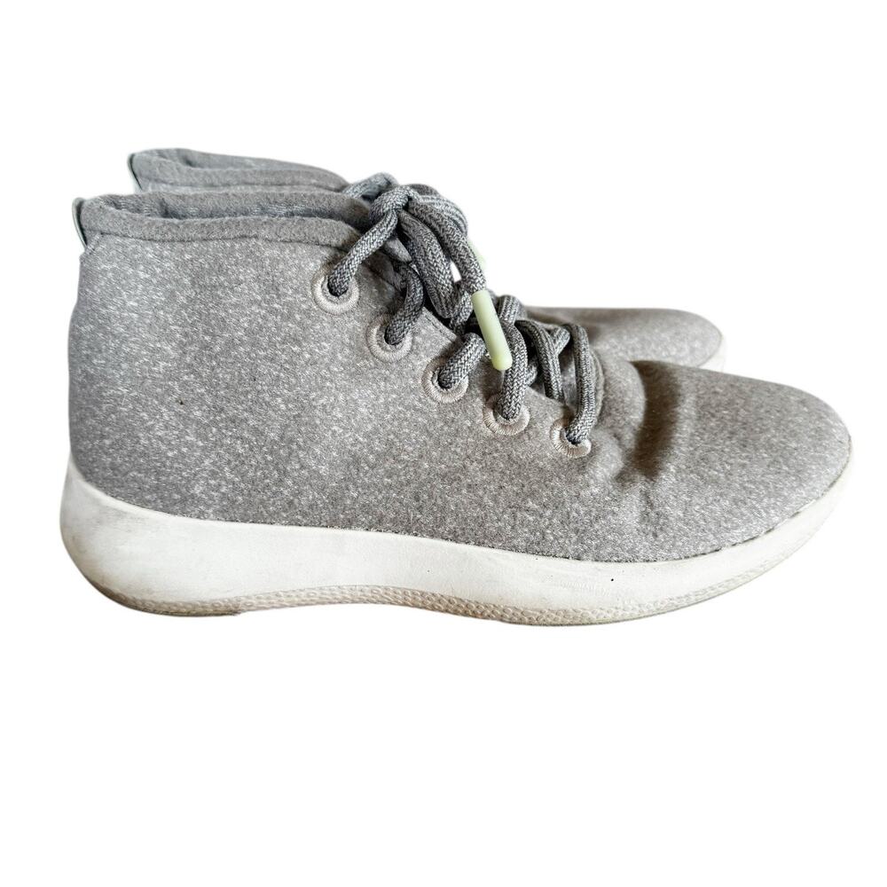 Allbirds‎ Mizzle Merino Wool Runner-Up Ankle Sneaker Lace Light-Grey Women US7